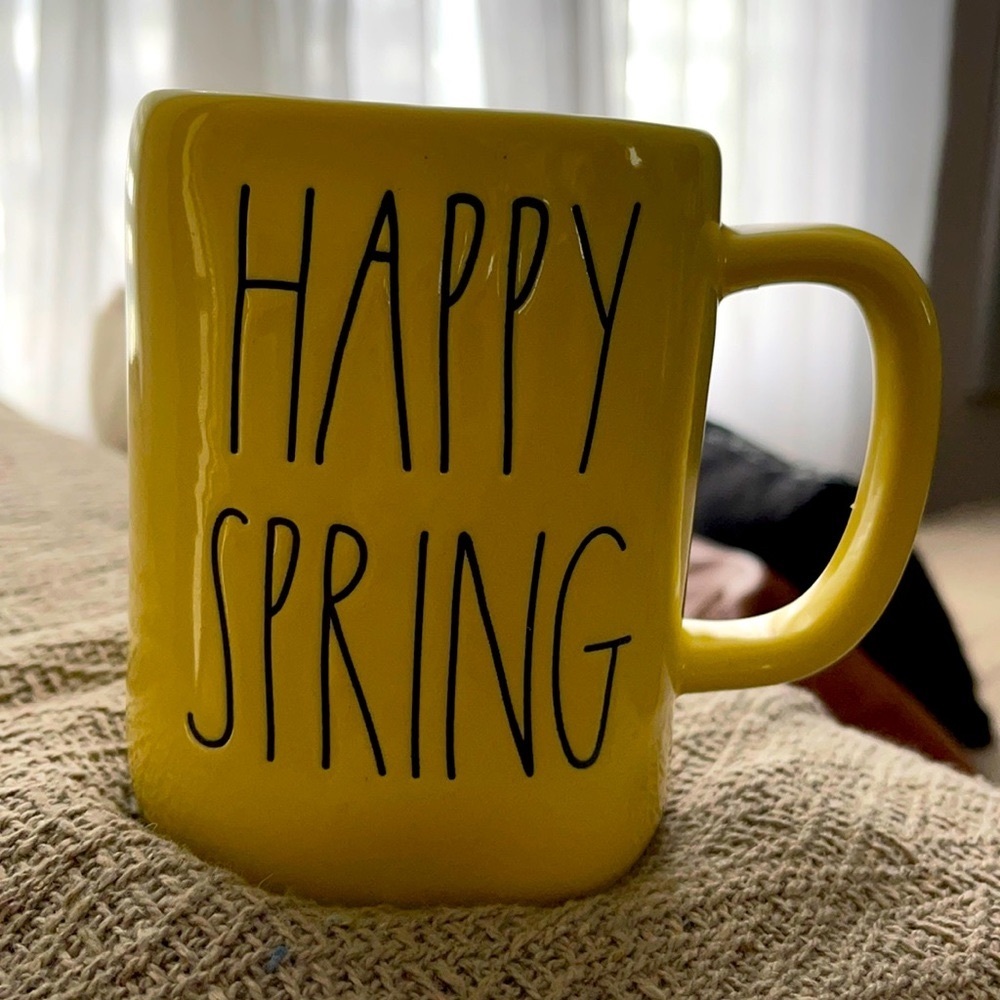 Rae Dunn Easter Yellow Happy Spring Mug